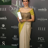 Sanya Malhotra in Kansha Sari and Mia Corset