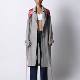 Wave Coat with Riri Overlay