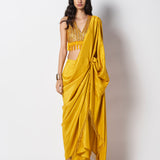 Beaded Masai Godet Sari