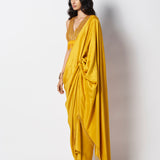 Beaded Masai Godet Sari