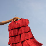 Sleeveless Fringe Jacket