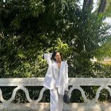 Gauravi Kumari in Tan Blazer Tan Trouser with Alex Blazer