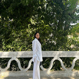 Gauravi Kumari in Tan Blazer Tan Trouser with Alex Blazer