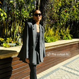 Lizzy Mathis in Alex Blazer & School Skirt
