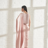 Masai Godet Sari with Chandelier Top