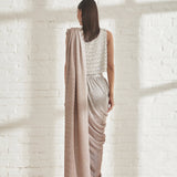 Metallic 2.0 Sari with Chandelier Top