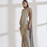 Metallic 2.0 Sari with River Flow Nikki Blouse