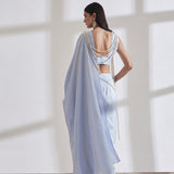 Masai Godet Sari with Vik Blouse and Pearl Pallu