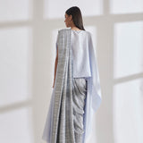 Metallic 2.0 Sari with SK Cape