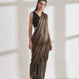 Metallic 2.0 Sari with Masai Top