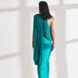 Noor Fringe Sari with Halter Fringe Top