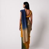 RiRi Blouse with Ombré Masai Godet Sari