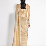 Metallic 2.0 Sari with Milkyway Crossover Top