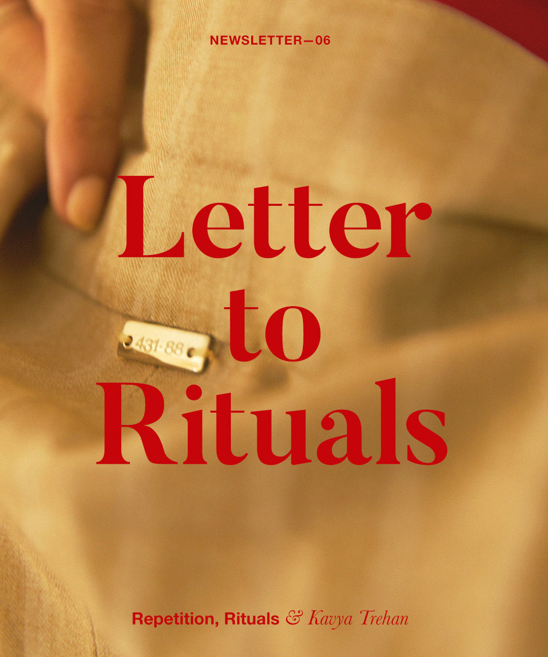Letter to Rituals