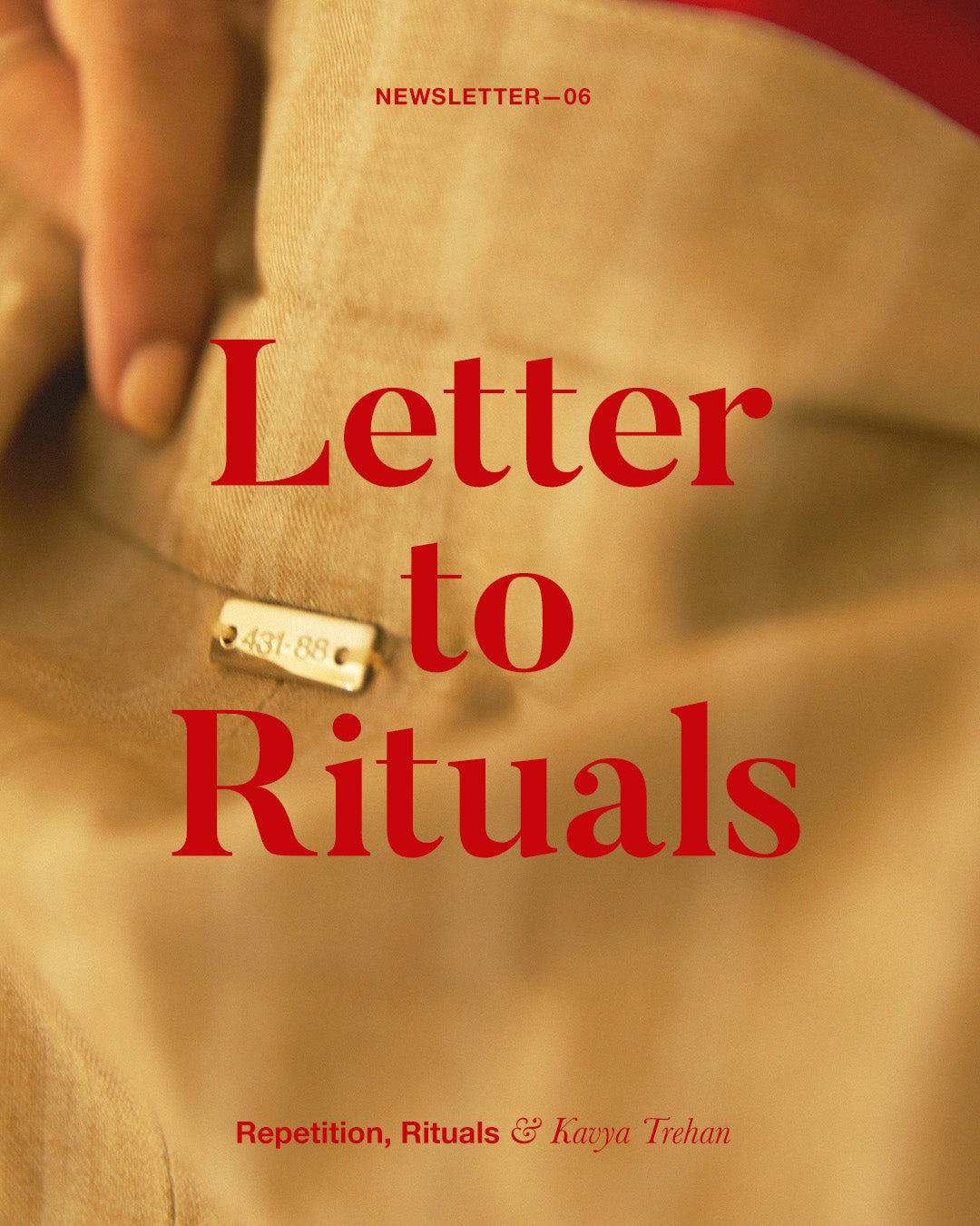 Letter to Rituals
