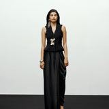 Beaded Half Dhoti Pants