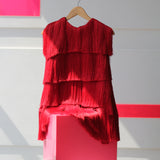 Sleeveless Fringe Jacket