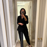 SK's Milan Look- SK Blazer with Ash Dhoti Pants