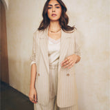 Mrunal Thakur In The Noah Blazer and Latte Pants