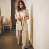 Mrunal Thakur In The Noah Blazer and Latte Pants