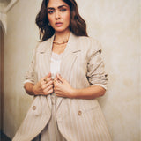 Mrunal Thakur In The Noah Blazer and Latte Pants