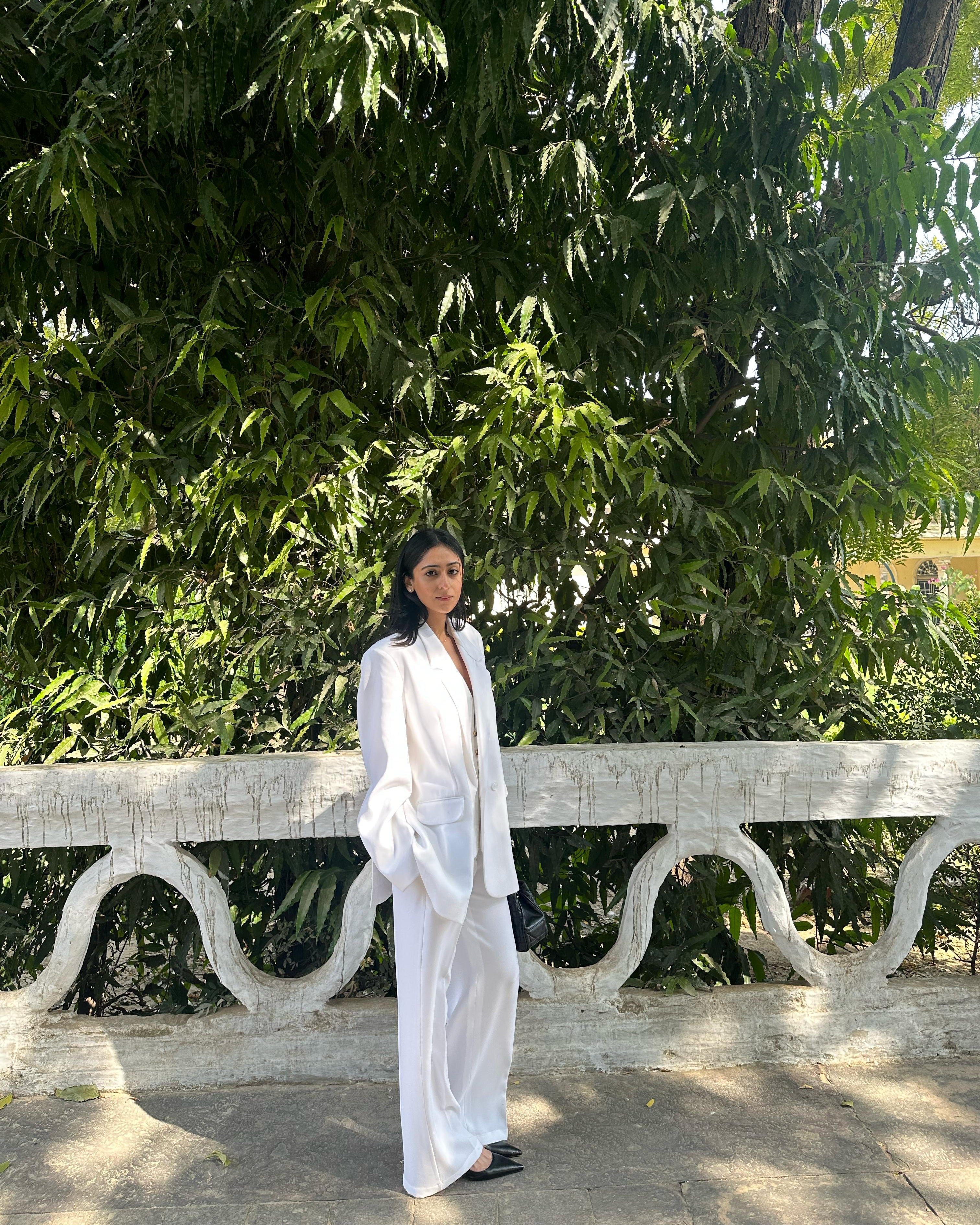Tan blazer tan trousers and alexblazer with gaurav kumari 431-88