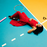 PV Sindhu in The Del Pants and Red Tee