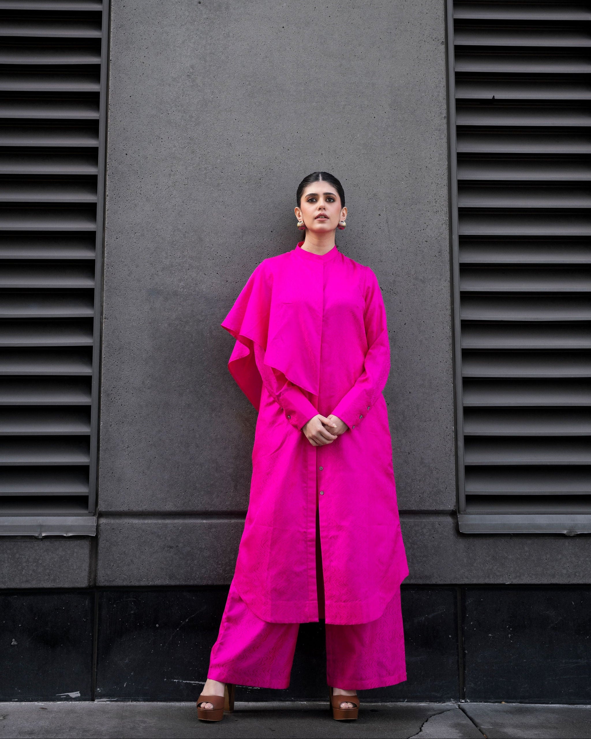 431-88 vivian Kurta Pink Kurta