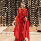 Karuna Ezara Parikh in The SK Cape and Knot Sari