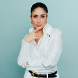 Kareena Kapoor Khan In The Hana Shirt and Tan Trousers