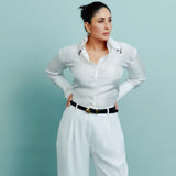 Kareena Kapoor Khan In The Hana Shirt and Tan Trousers