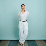 Kareena Kapoor Khan In The Hana Shirt and Tan Trousers