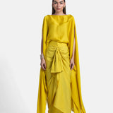 Karuna Ezara Parikh in The SK Cape and Knot Sari