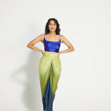 Ombrè Draped Skirt