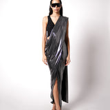 Shimmer Ganji with Waterfall Sari