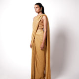 A Line Halter Top with EZ Sari