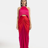 Ombrè Draped Skirt