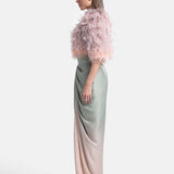 Ombrè Draped Skirt