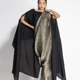 Metallic 2.0 Sari with SK Cape