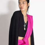 Masai Godet Sari with Neha Cape